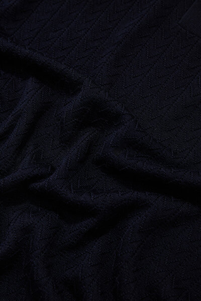 NAVY BLUE POLO NECK SHORT SLEEVE TSHIRT 8