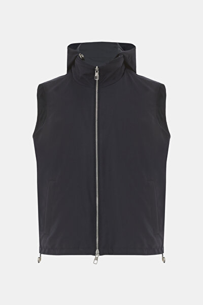 INDIGO HOODIE VEST 5