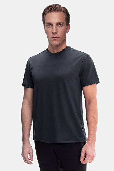 BİSİKLET YAKALI KISA KOL YÜN T-SHIRT 3