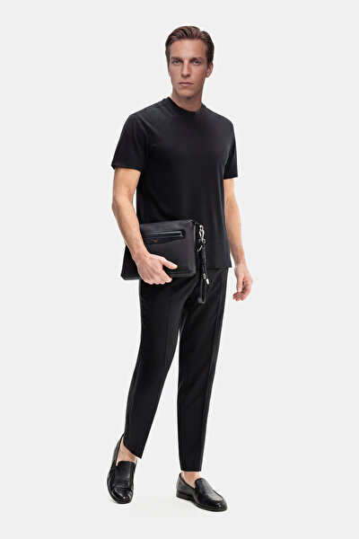 BLACK BICYCLE COLLAR SHORT SLEEVE TSHIRT 3