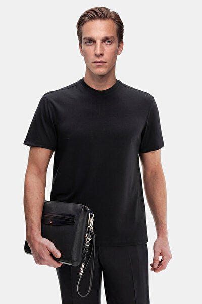 BLACK BICYCLE COLLAR SHORT SLEEVE TSHIRT 4