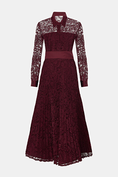 MAROON LONG SLEEVE DRESS 8
