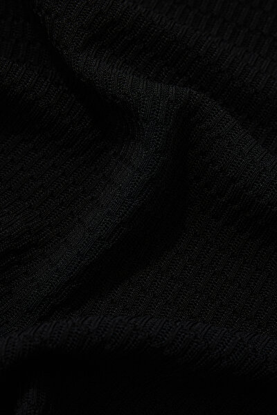 BLACK POLO NECK SHORT SLEEVE TSHIRT 9