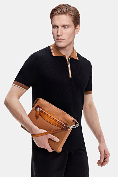 BLACK POLO NECK SHORT SLEEVE TSHIRT 5