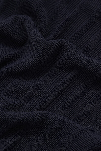 NAVY BLUE POLO NECK SHORT SLEEVE TSHIRT 4