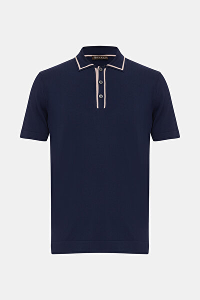 DÜĞMELİ YAKA KISA KOL TRİKO T-SHIRT 5