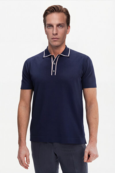 DÜĞMELİ YAKA KISA KOL TRİKO T-SHIRT 4