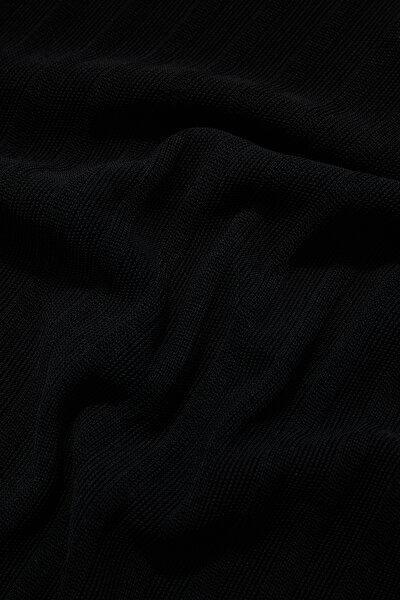 BLACK POLO NECK SHORT SLEEVE TSHIRT 4