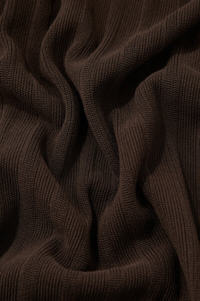 BROWN POLO NECK SHORT SLEEVE TSHIRT 8