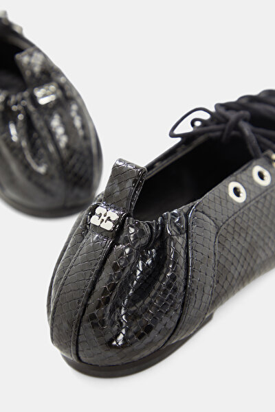BLACK FLAT SHOES 5