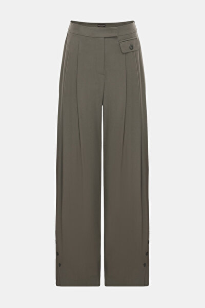 KHAKI STRAIGHT CUT TROUSERS 5