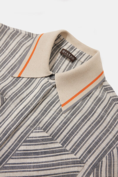 BEIGE 3/4 SLEEVES SHIRT 10