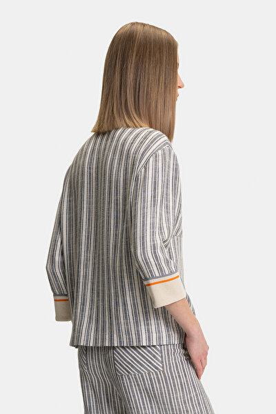 BEIGE 3/4 SLEEVES SHIRT 3