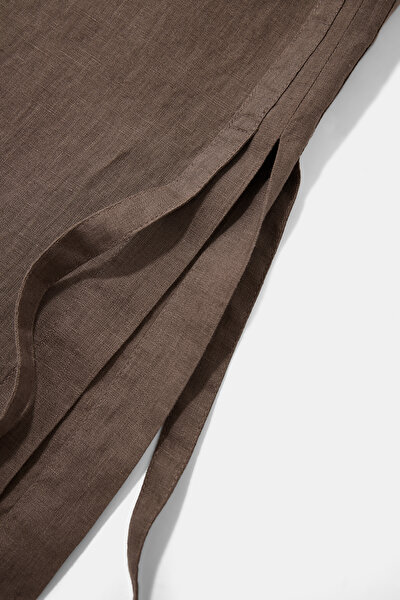 BROWN WIDE LEG TROUSERS 8