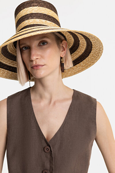 BROWN V NECK VEST 3