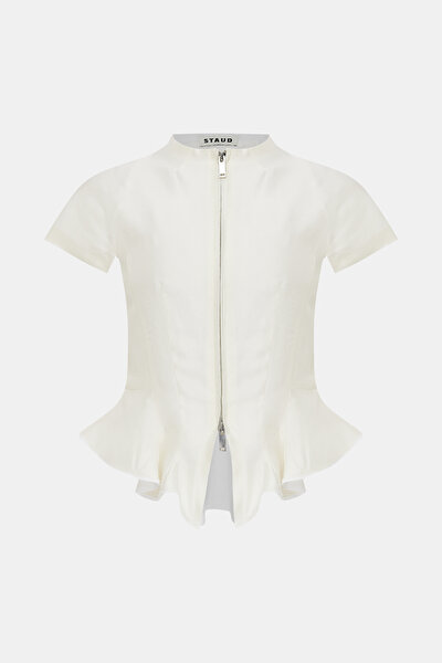 ECRU SHORT SLEEVE BLOUSE 3