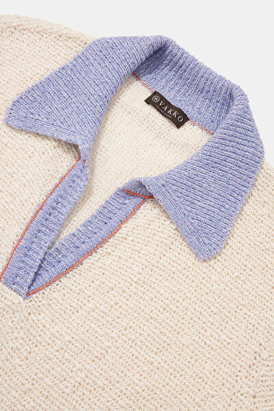 ORANGE POLO NECK TRICOT 8