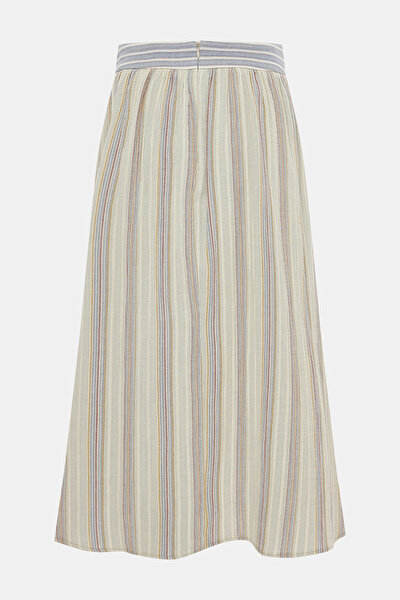 MULTICOLOR STRIPED MIDI SKIRT 5