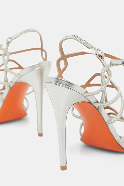 SILVER JEWELLED SHOE 5