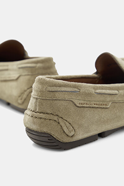 LIGHT KHAKI LEATHER SHOE 5