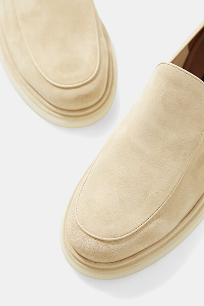 LIGHT BEIGE LEATHER SHOE 4