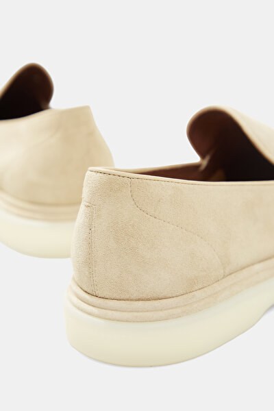 LIGHT BEIGE LEATHER SHOE 5