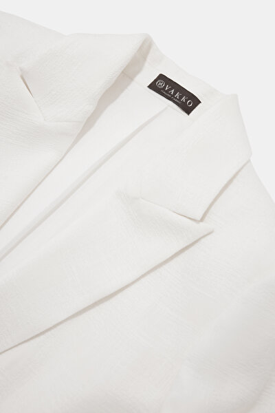 ECRU SWALLOW COLLAR JACKET 10