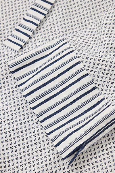 BLUE SHORT SLEEVE BLOUSE 10