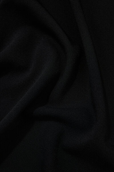 BLACK POLO NECK SHORT SLEEVE TSHIRT 4