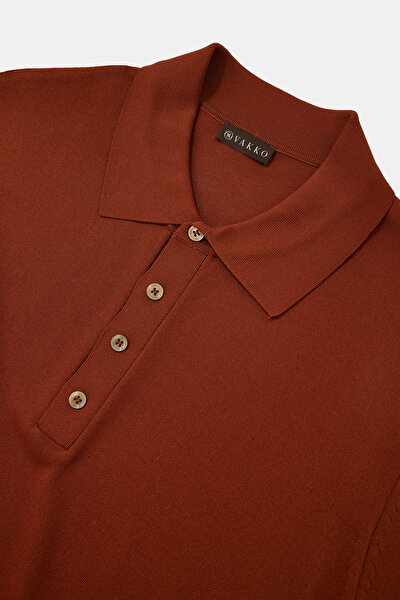BRICK POLO NECK SHORT SLEEVE TSHIRT 3
