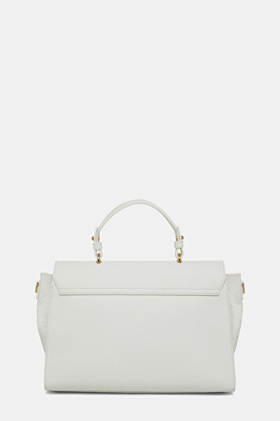 WHITE MONOGRAM LEATHER BAG 4