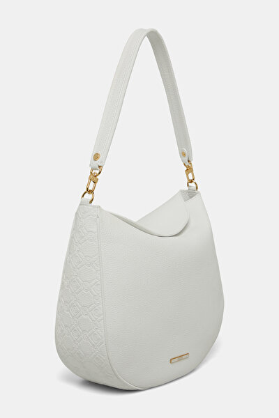 WHITE MONOGRAM LEATHER BAG 3