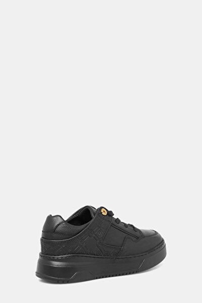 BLACK MONOGRAM LEATHER SHOE 3