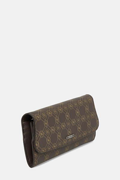 BEIGE MONOGRAM LEATHER WALLET 3