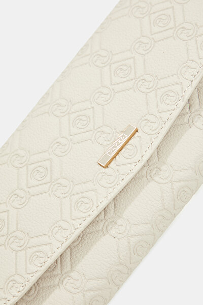ECRU MONOGRAM LEATHER WALLET 5