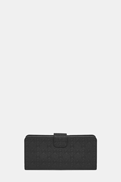 BLACK MONOGRAM WALLET 3