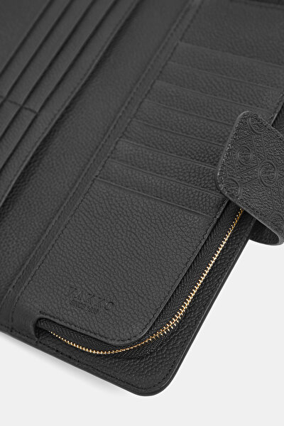 BLACK MONOGRAM WALLET 5
