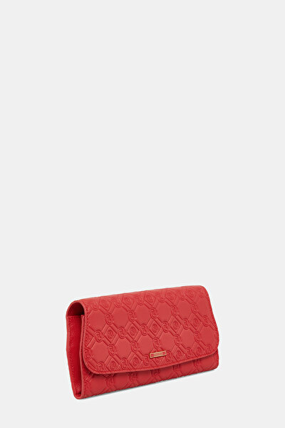 RED MONOGRAM LEATHER WALLET 3