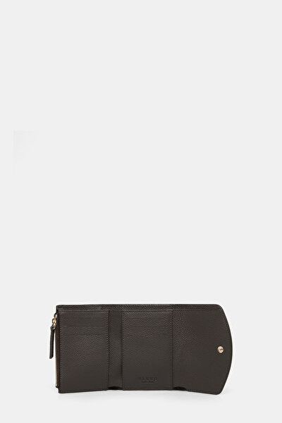 BEIGE MONOGRAM LEATHER WALLET 4