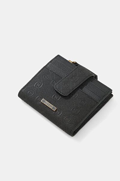 BLACK MONOGRAM WALLET 5