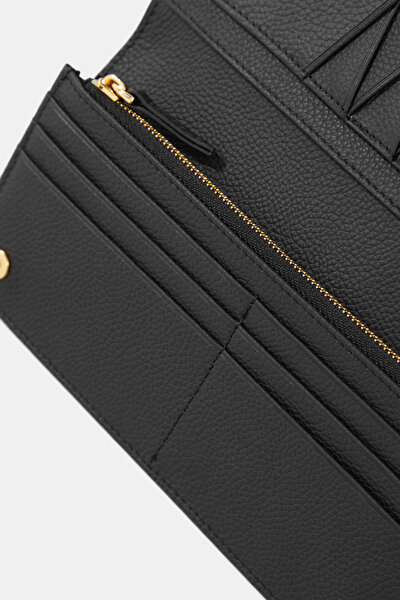 BLACK MONOGRAM WALLET 5