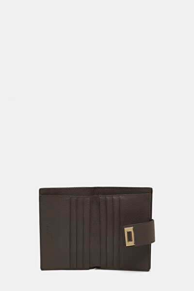 BEIGE MONOGRAM LEATHER WALLET 4