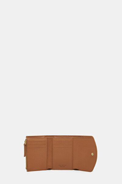 TAN MONOGRAM LEATHER WALLET 4