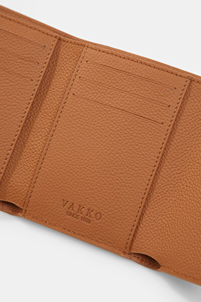 TAN MONOGRAM LEATHER WALLET 5