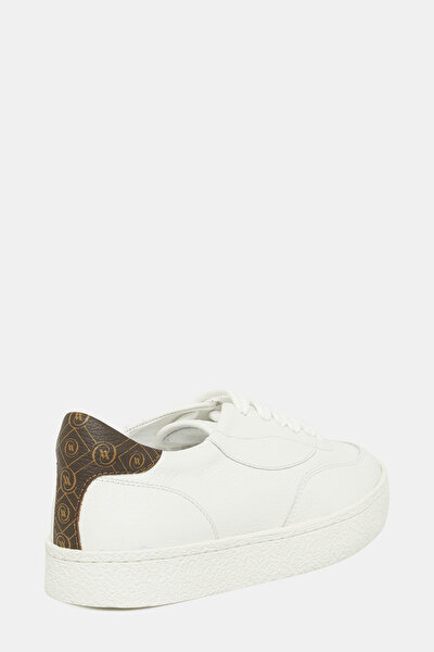 BEIGE MONOGRAM LEATHER SHOE 3