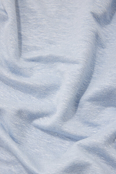 BLUE V NECK OFF THE SHOULDER TSHIRT 4