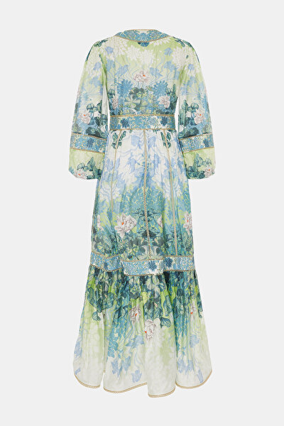 MULTICOLOR LONG SLEEVE DRESS 8