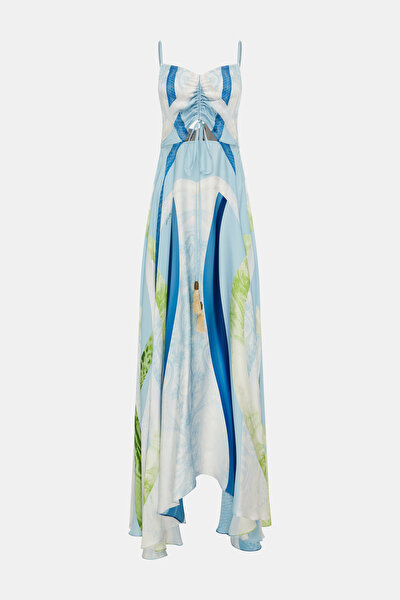 WHITE SLEEVELESS SUSPENDER DRESS 8