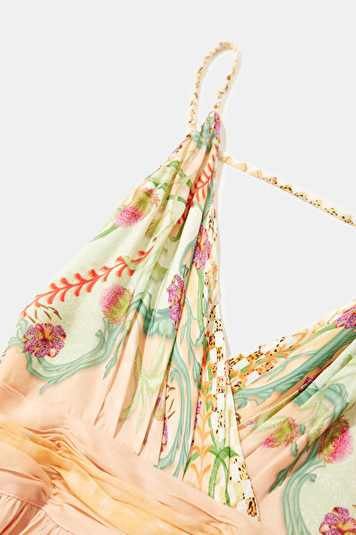 MULTICOLOR SLEEVELESS SUSPENDER DRESS 8