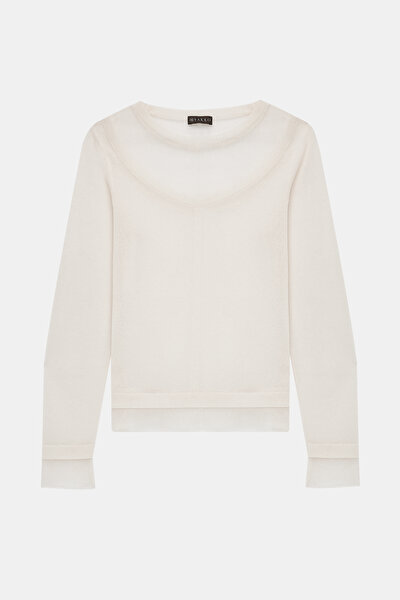 ECRU BASIC / ROUND NECKLINE TRICOT 4